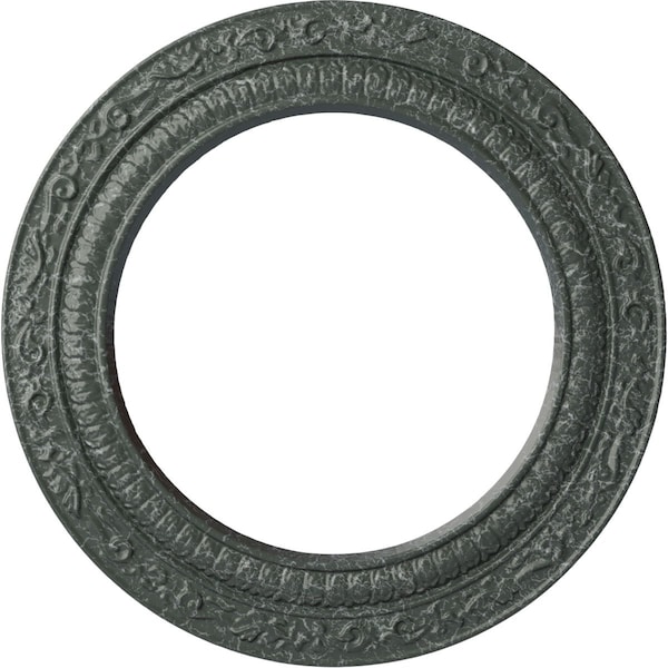 Ekena Millwork Andrea Ceiling Medallion (Fits Canopies up to 8"), 12"OD x 8"ID x 1/2"P, Athenian Green Crackle CM12ADAGC - main